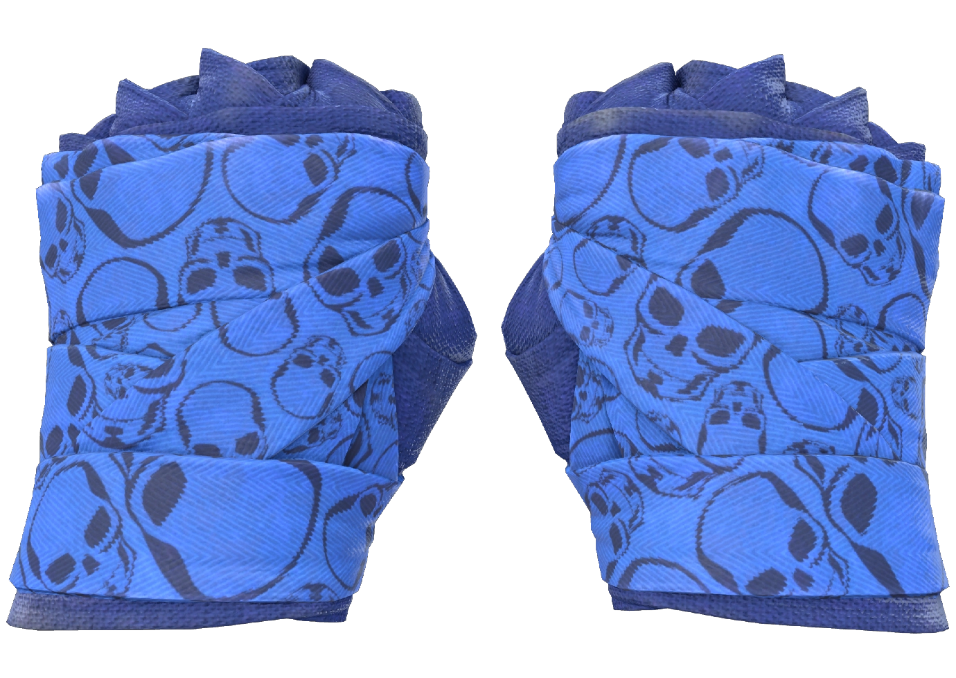 15 Hand Wraps | Cobalt Skulls (Field-Tested) - Imagem 1