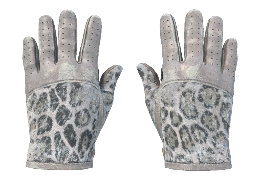 Driver Gloves | Snow Leopard (Battle-Scarred)