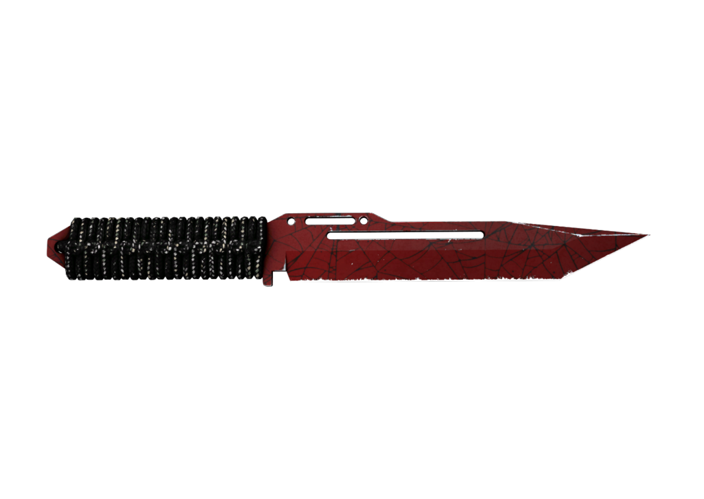 Paracord Knife | Crimson Web (Field-Tested)