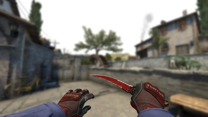 Flip Knife | Crimson Web (Battle-Scarred) - Imagem 2