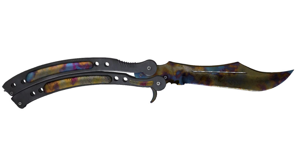 Butterfly Knife | Case Hardened (Well-Worn)