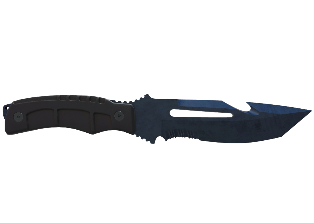 adsadadas-61af881fd729fac34317146496397002-1024-1024-1.png Survival Knife | Blue Steel (Field-Tested) - Imagem 1