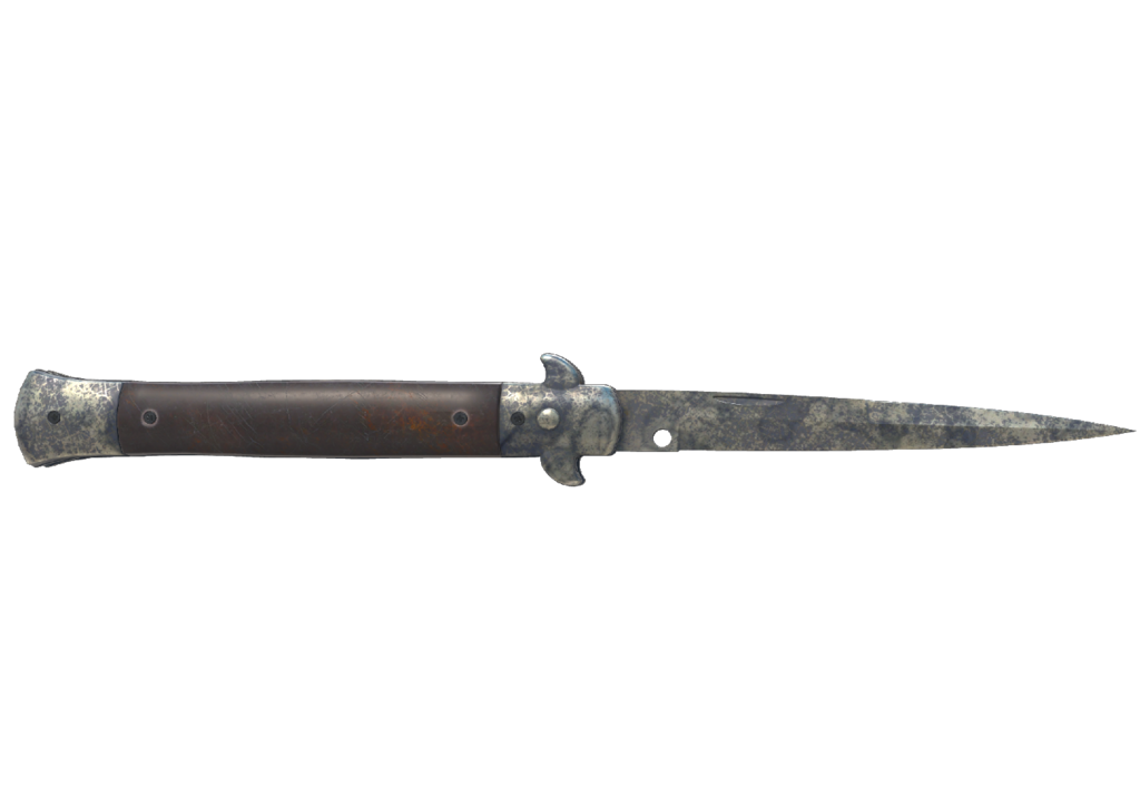 Stiletto Knife | Stained (Battle-Scarred)