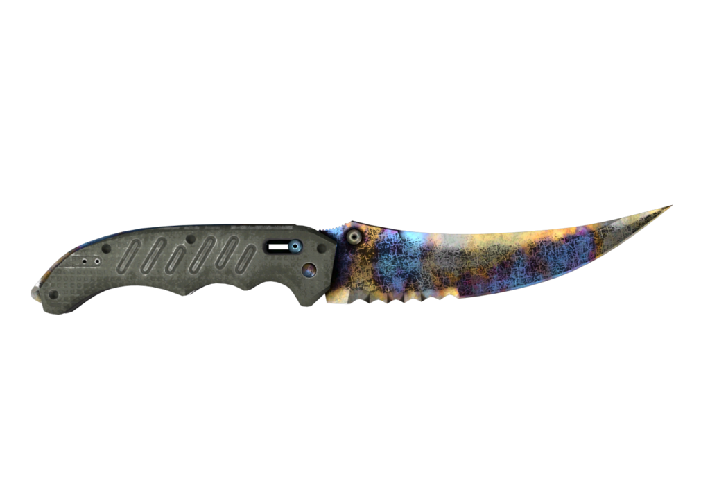 flip-ch1-595843a7555f56def816694322410508-1024-1024-1.png Flip Knife | Case Hardened (Well-Worn) - Imagem 1