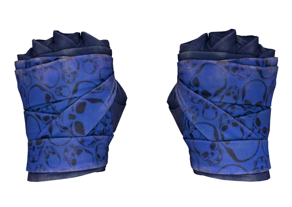 Hand Wraps | Cobalt Skulls (Well-Worn)