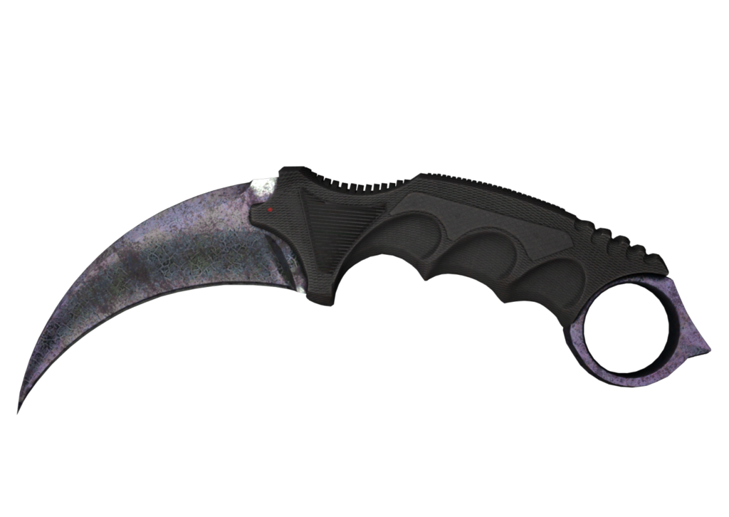 Karambit | Blue Steel (Battle-Scarred)