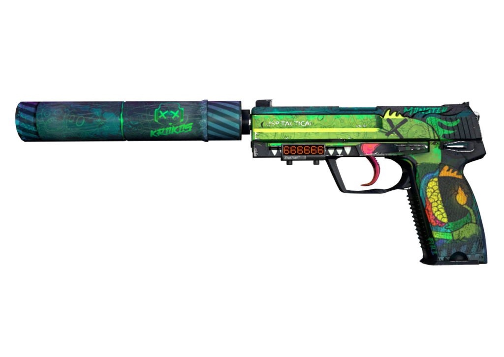 monster-mashup1-61d3d8eb0ec9899c1716757314841431-1024-1024-1.png USP-S STT | Monster Mashup (Field-Tested) - Imagem 1
