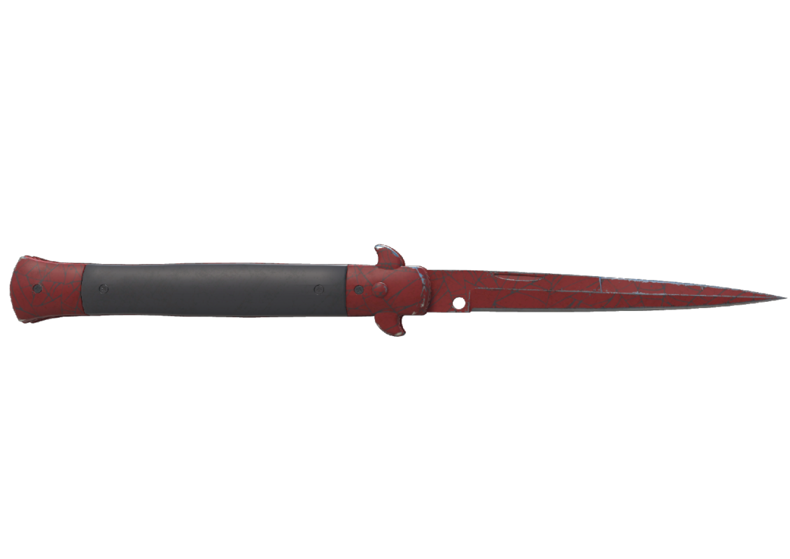 Stiletto Knife | Crimson Web (Field-Tested)