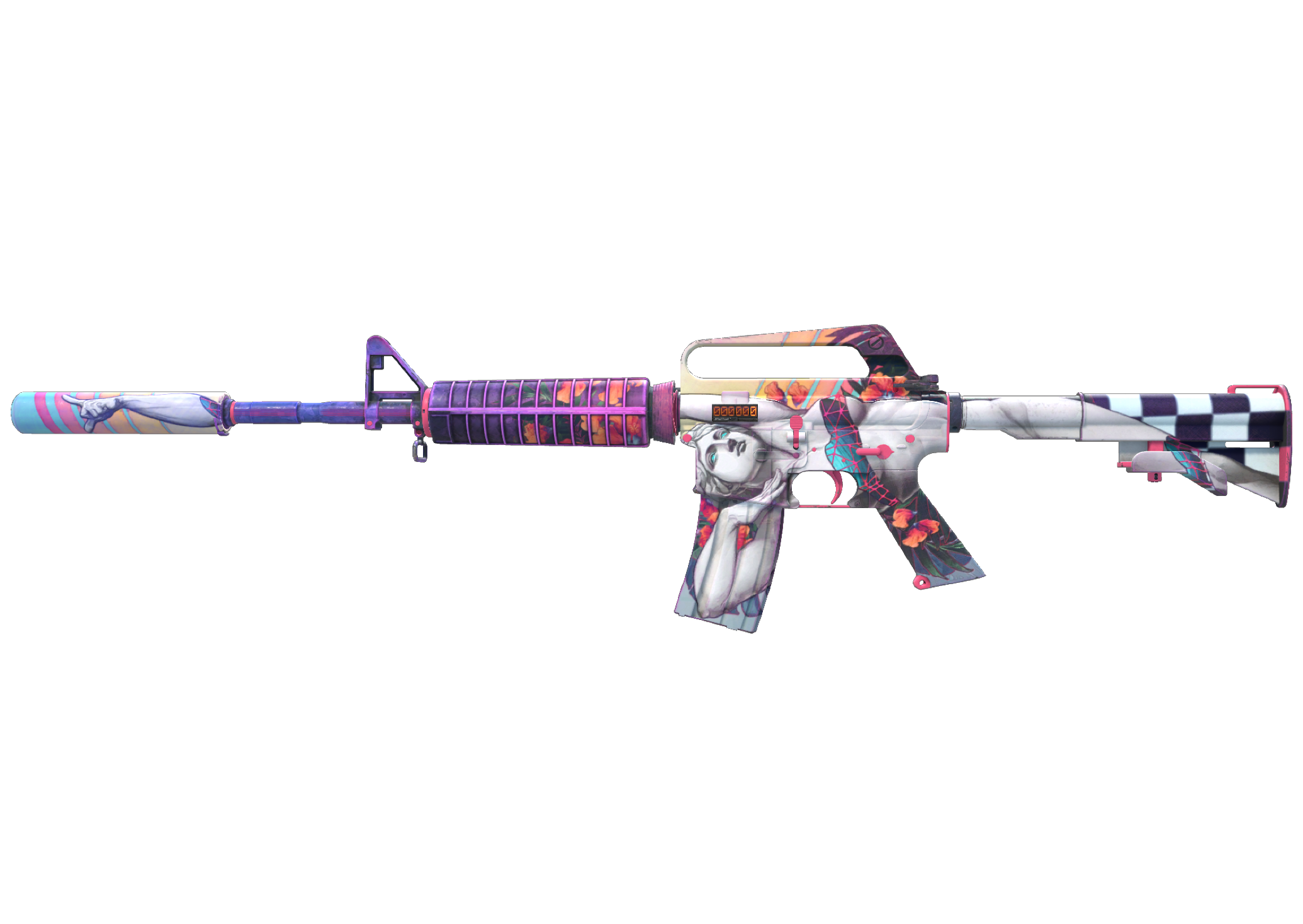 m4 fn stt M4A1-S | Vaporwave (Factory New) StatTrak - Imagem 1