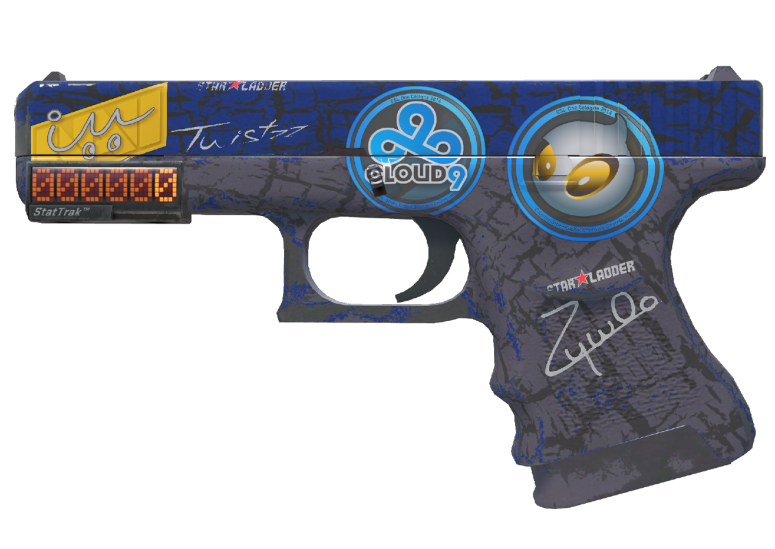 Glock-18 | Blue Fissure (Field-Tested) StatTrak