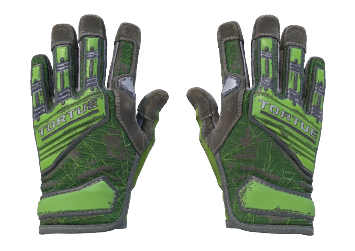 Specialist Gloves | Emerald Web (Battle-Scarred)