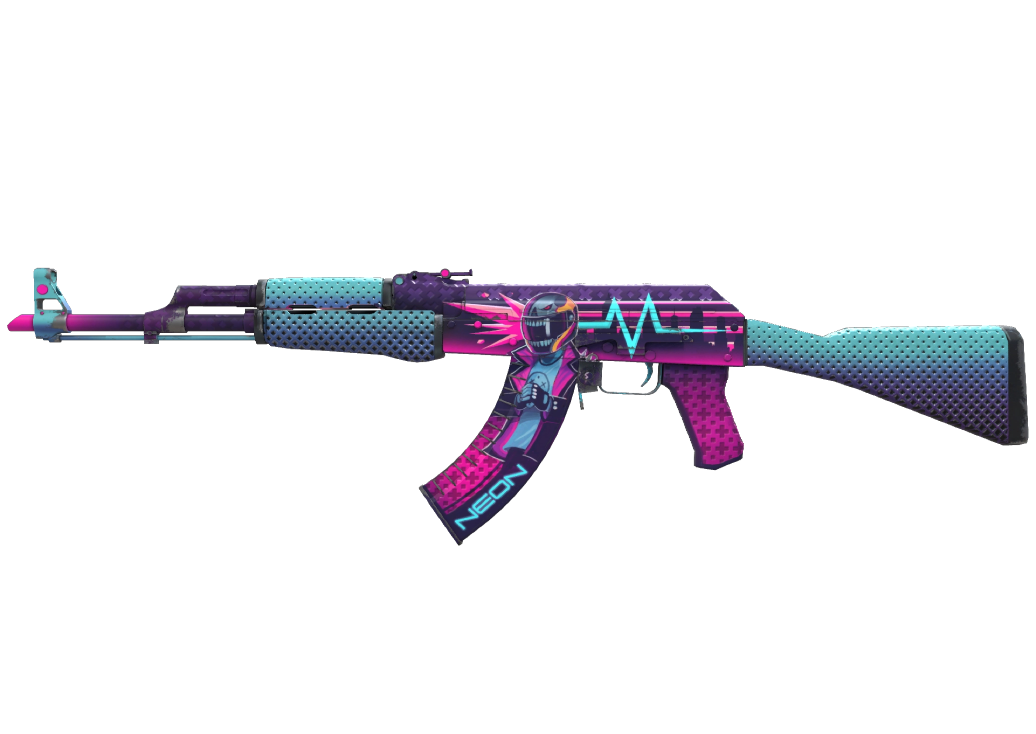 fn AK-47 | Neon Rider (Minimal Wear) - Imagem 1