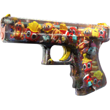 65f57fd7538f9d6ed6e0c6333bs34IZz05.png Glock-18 | Snack Attack (Minimal Wear) - Imagem 1