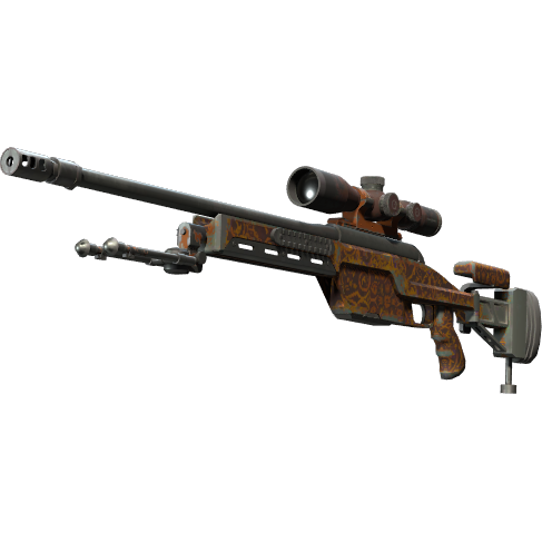 SSG 08 | Orange Filigree (Field-Tested)