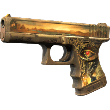 65f5c0bcb34b2317136683e1Rsqm9QOd05-3.png Glock-18 | Ramese's Reach (Minimal Wear) - Imagem 1