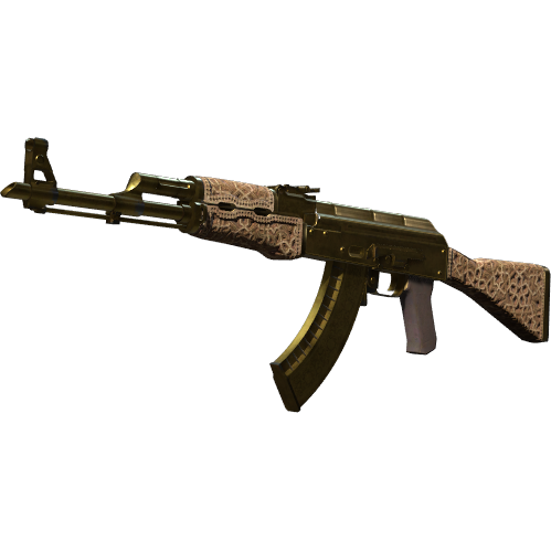 Souvenir AK-47 | Gold Arabesque (Battle-Scarred)