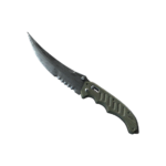 Flip Knife | Damascus Steel (Well-Worn)