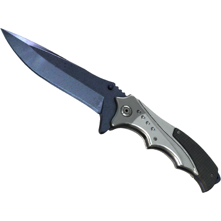 Nomad Knife | Blue Steel (Battle-Scarred)