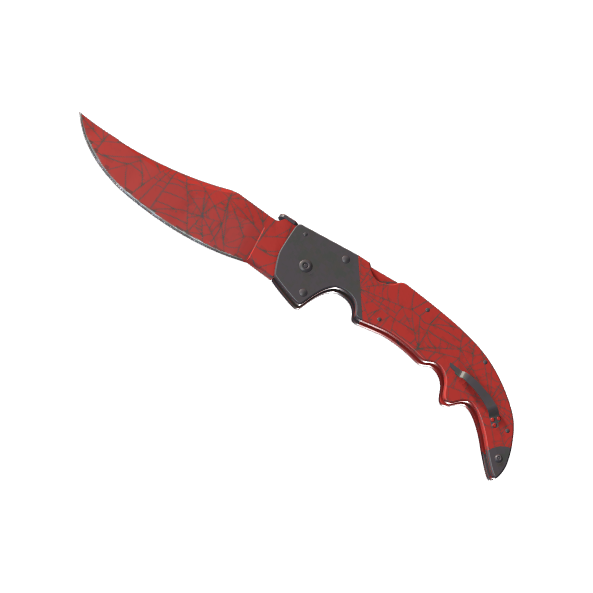 Falchion Knife | Crimson Web (Minimal Wear)