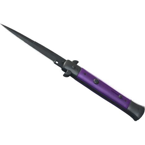 65f80da3b198b6c60b4580ecSY4Ap5K005-1.png Stiletto Knife | Ultraviolet (Factory New) - Imagem 1