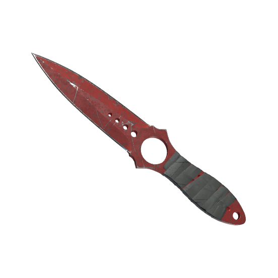 Skeleton Knife | Crimson Web (Battle-Scarred)