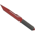 Paracord Knife | Crimson Web (Well-Worn)