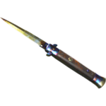 Stiletto Knife | Case Hardened (Well-Worn)