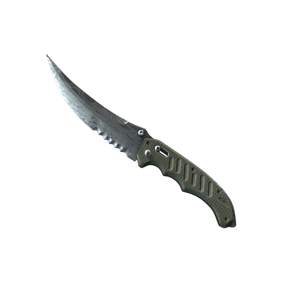 Flip Knife | Damascus Steel (Minimal Wear)