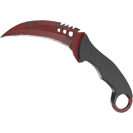 Talon Knife | Crimson Web (Well-Worn)