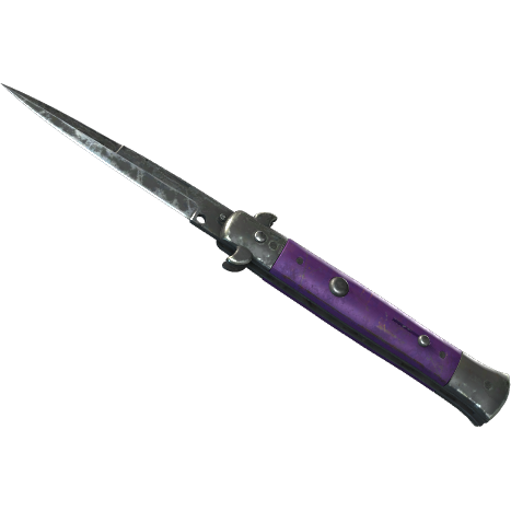 Stiletto Knife | Ultraviolet (Battle-Scarred)