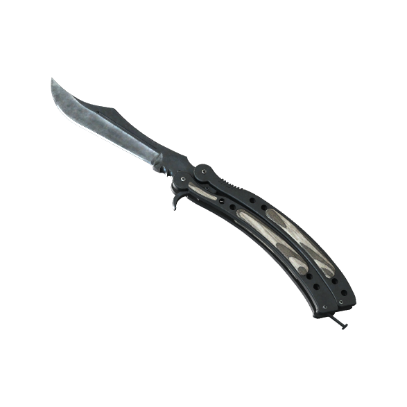 Butterfly Knife | Black Laminate (Factory New)