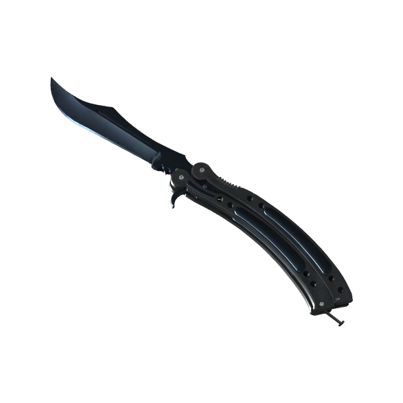 Butterfly Knife | Blue Steel (Well-Worn)