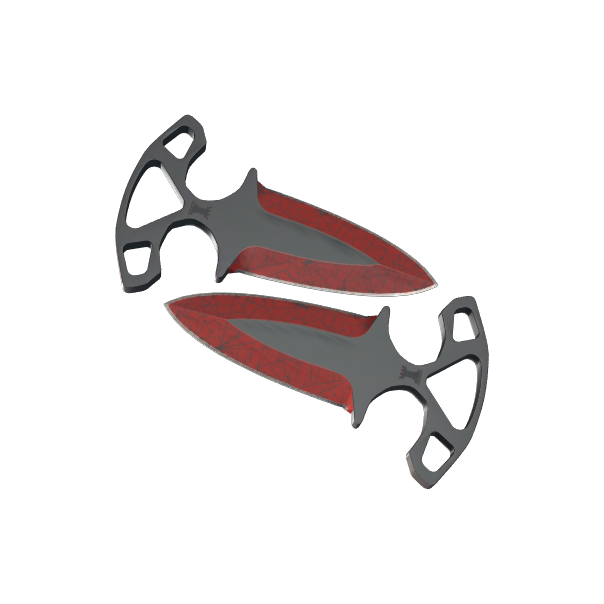 Shadow Daggers | Crimson Web (Minimal Wear)
