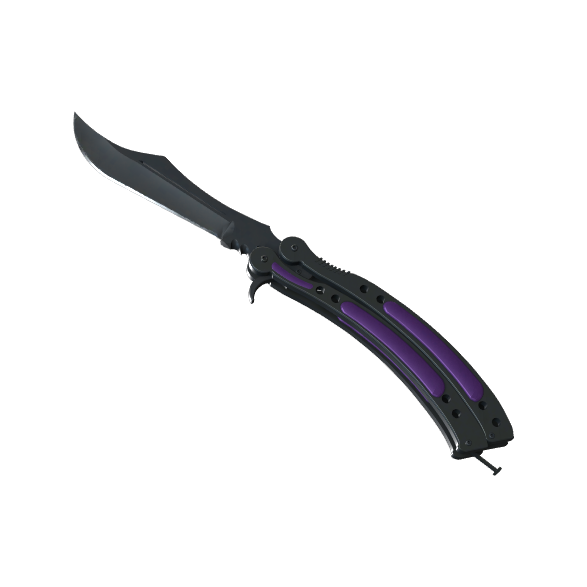 65f84fd26e6c94ad0861f48bTHB7voUe05-1.png Butterfly Knife | Ultraviolet (Factory New) - Imagem 1
