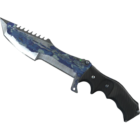 Huntsman Knife | Bright Water (Battle-Scarred)