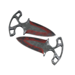 Shadow Daggers | Crimson Web (Battle-Scarred)