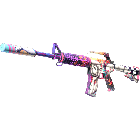 66fe0af7765582cb9d9fa899Whwjh01605.png M4A1-S | Vaporwave (Minimal Wear) - Imagem 1