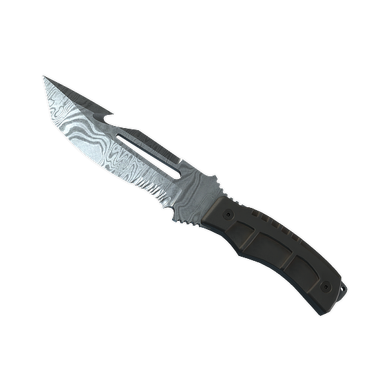 Survival Knife | Damascus Steel (Field-Tested)