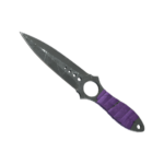 Skeleton Knife | Ultraviolet (Battle-Scarred)