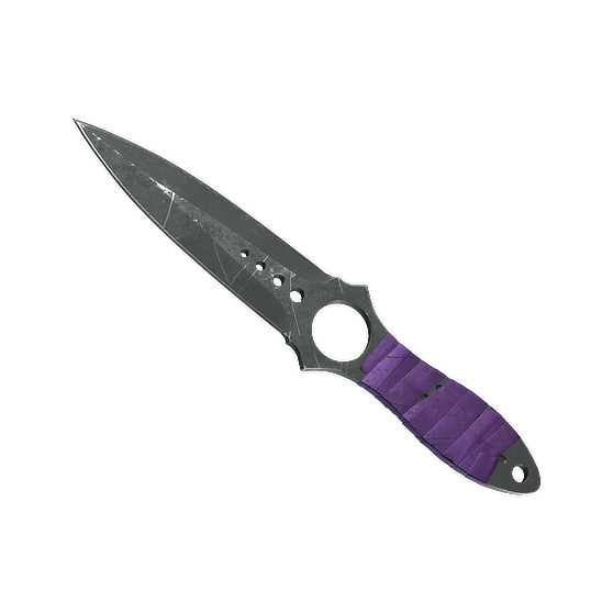 Skeleton Knife | Ultraviolet (Battle-Scarred)