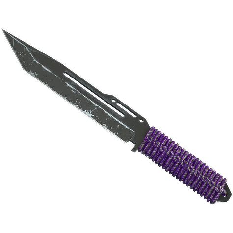 Paracord Knife | Ultraviolet (Battle-Scarred)