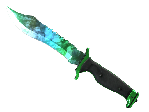 weapon_knife_survival_bowie_am_gamma_doppler_phase3_light_png Bowie Knife | Gamma Doppler Phase 1/3 (Minimal Wear) - Imagem 1