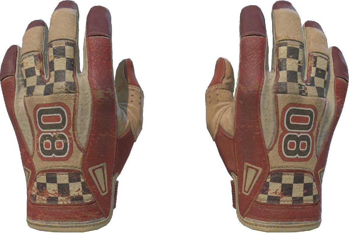 Sport Gloves | Red Racer (Battle-Scarred)